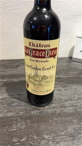 Bordeaux Saint-Émilion Grand Cru Grand Cru Château La Grâce Dieu Les Menuts 2017
