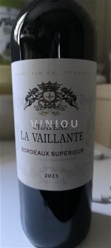 Burdeos Bordeaux superior Château La Vaillante 2023 2023