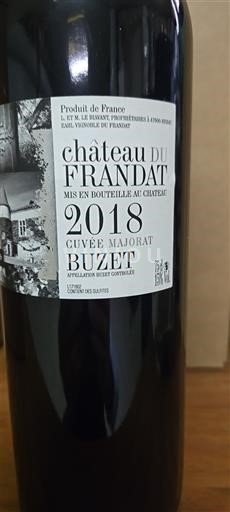 South West Buzet Château Frandat Majorat 2018