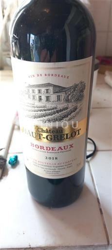 Bordeaux Domaine Haut Grelot 2018