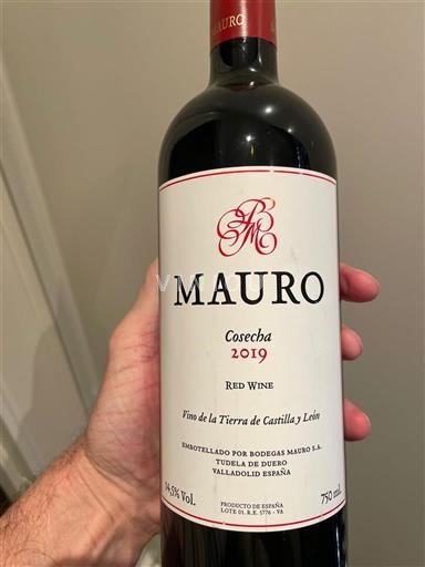 Castille và León Không được chỉ định Bodegas Mauro Cosecha 2019