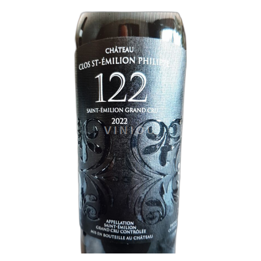 Bordeaux Saint-Émilion Château Clos St-Émilion Philippe 122 2022