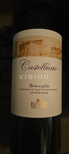 Piedmont Wines Barbera d'Asti Baldi Pierfranco Castelburio 2015