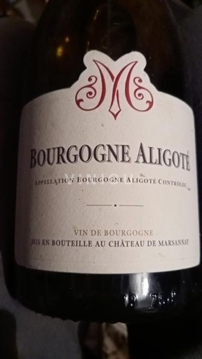 Bourgogne Bourgogne-aligoté Château Marsannay 2018