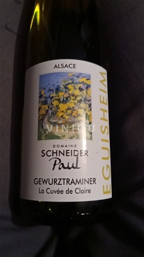 Alsace Ikke specificeret Domaine Schneider Paul La de Claire 2023