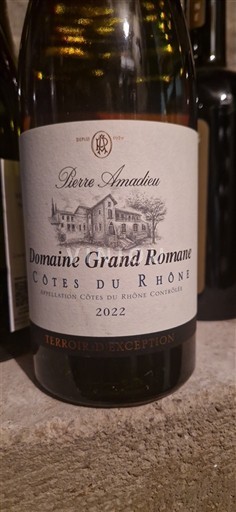 Rhônevallei Côtes-du-rhône Pierre Amadieu Domaine Grand Romane 2022