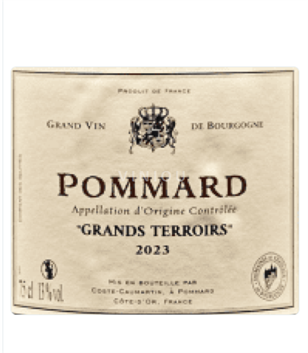 Bourgogne Pommard Domaine Coste-Caumartin 'Grands terroirs' 2023