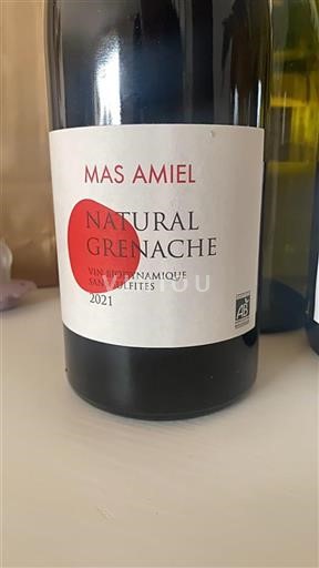 Languedoc ja Roussillon Määrittelemätön Mas Amiel Natural Grenache 2021