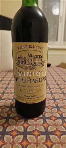 Bordeaux Saint-Émilion Grand Cru Fonplégade 1978