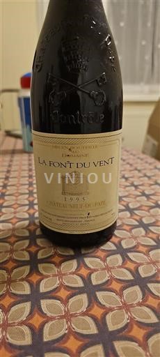 Thung lũng Rhône Châteauneuf-du-pape Domaine La Font du Vent 1995