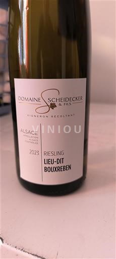 Elsass Domaine Scheidecker & Fils Lieu-dit Bouxreben 2023
