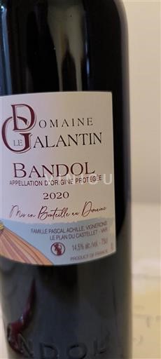 Provence Bandol LE GALANTIN 2020