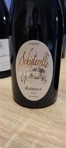 Languedoc Faugères Domaine Schisterelle Evidence 2022