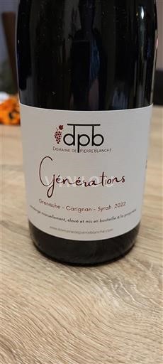 Languedoc Minervois Domaine Pierre Blanche Générations 2022