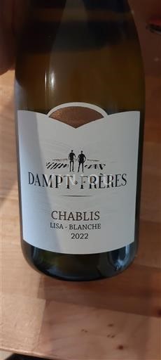 Burgundy Chablis Dampt Frères Lisa-Blanche 2022