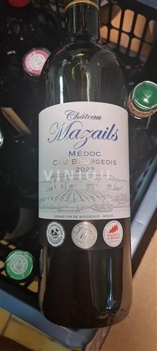 Bordeaux Médoc Cru Bourgeois Château Mazails 2022