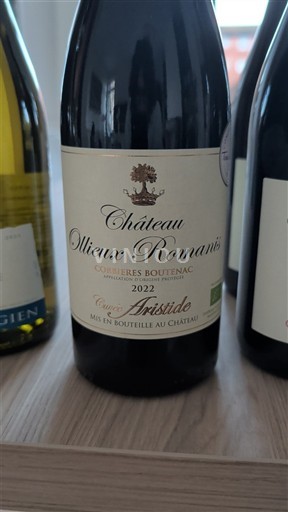 Languedoc Corbières-boutenac Ollieux Romanis Aristide 2022
