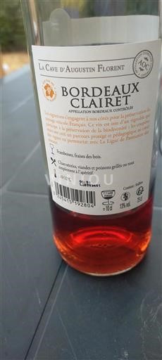 Bordeaux Bordeaux Clairet La Cave Augustin Florent Non-Vintage