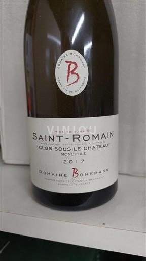 Burgund Saint-Romain Domaine Bohrmann Clos Sous le Château 2017