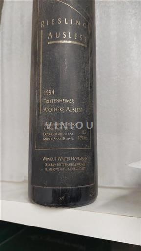 Mosela Weingut Walter Hoffmann Trittenheimer Apotheke Auslese 1994
