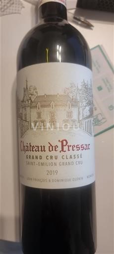 Bordeaux Saint-Émilion Grand Cru Château Pressac 2019