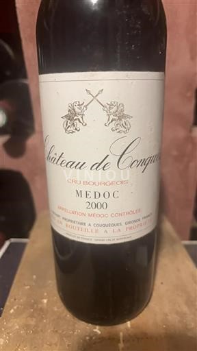 Bordéus Médoc Cru Bourgeois Château Conques 2000