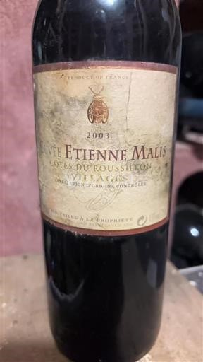 Roussillon Côtes do Roussillon Villages Etienne Malis 2003