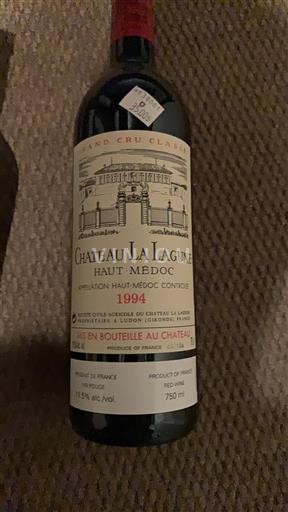 Bordeaux Haut-Médoc Grand Cru Château La Lagune 1994
