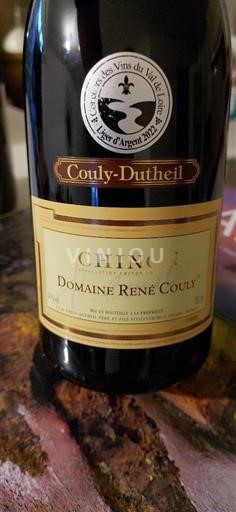 Thung lũng sông Loire Chinon Domaine René Couly 2020