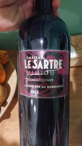 Bordeaux Pessac-Léognan Château Le Sartre 2012