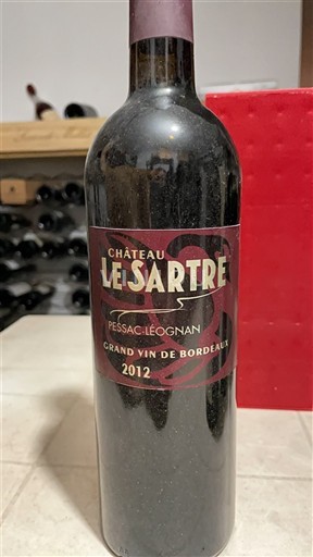 Bordeaux Pessac-Léognan Château Le Sartre 2012