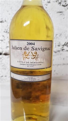 South West Côtes de Bergerac Julien de Savignac 2004