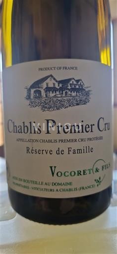 Borgoña Chablis Premier Cru Premier Cru Domaine Vocoret & Fils Réserve de Famille Sin añada