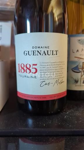 Vallée de la Loire Touraine Domaine Guenault Cot-Malbec Non Millésimé