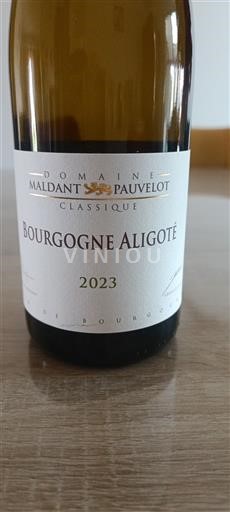 Burgundija Bourgogne Aligoté Domaine Maldant Pauvelot Classique 2023