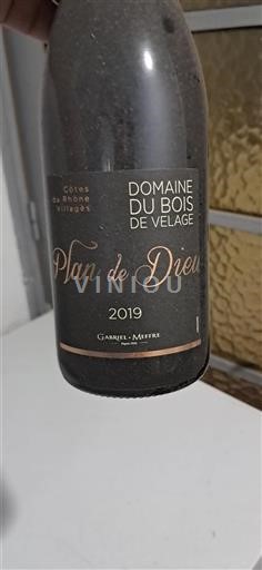 Vallée du Rhône Côtes-du-rhône-villages Domaine Bois de Velage Plan de Dieu 2019