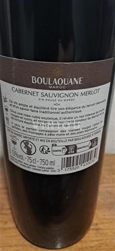 Marakeš Ni doloceno Boulaouane Cabernet Sauvignon Merlot 2022