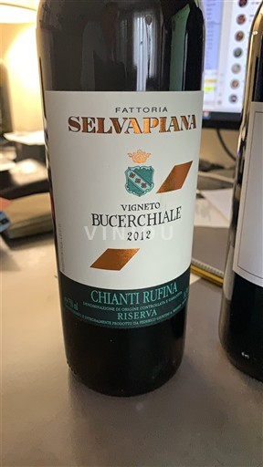 Toscana Chianti Fattoria Selvapiana Vigneto Bucerchiale 2012