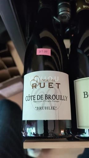 Beaujolais Côte-de-brouilly Domaine Ruet Bruhlié Non Millésimé