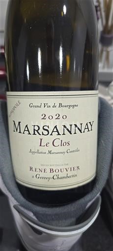 Burgundy Marsannay René Bouvier Le Clos 2020