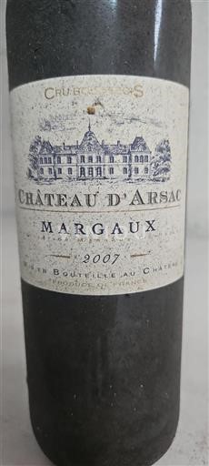 Bordéus Margaux Cru Bourgeois Château Arsac 2007