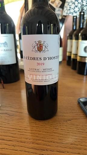 Bordeaux Listrac-Médoc Les Cèdres Hosten 2019