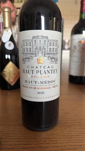 Bordeaux Haut-Médoc Château Haut-Plantey Declercq 2020