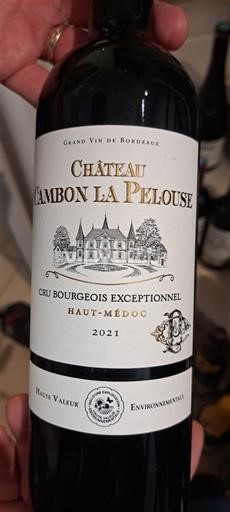 Bordeaux Haut-Médoc Cru Bourgeois Exceptionnel Château Cambon la Pelouse 2021