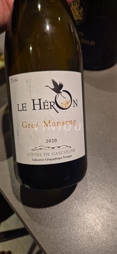 Jihozápad Côtes de Gascogne Le Héron Gros Manseng 2020