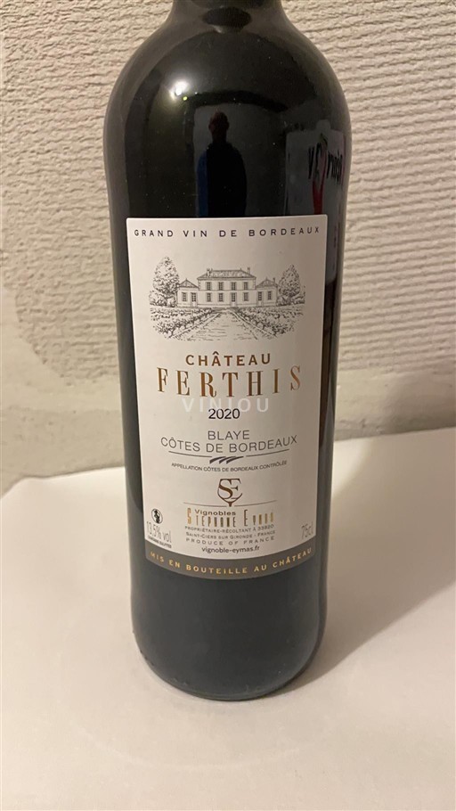 Bordeaux Blaye-Côtes-de-Bordeaux Château Ferthis 2020