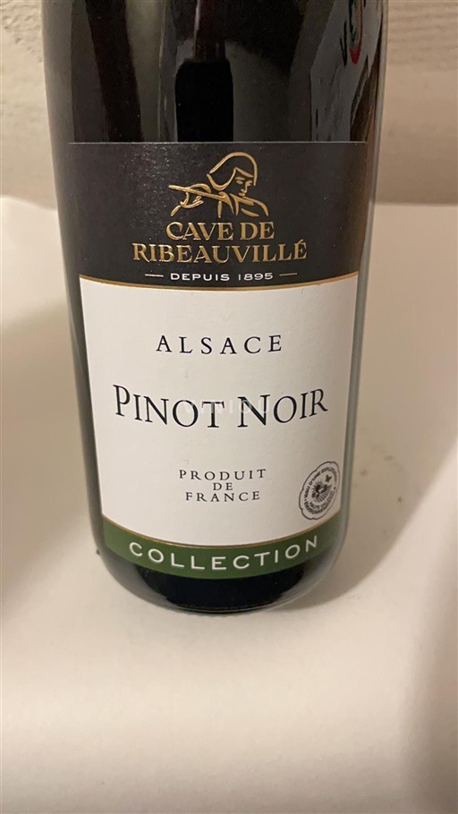 Alsácia Pinot noir Cave de Ribeauvillé Collection 2020