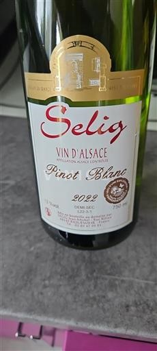 Alsace Selig Pinot Blanc 2022