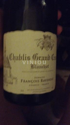 Burgundy Chablis Grand Cru Domaine François Raveneau Blanchot 2022