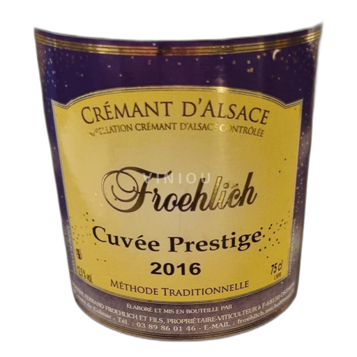 Alsacia Crémant de Alsacia Domaine Froehlich Prestige 2016